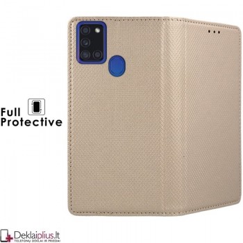 Telone smart magnet atverčiamas dėklas - auksinės spalvos (A21S) Telone smart magnet atverčiamas dėklas - auksinės spalvos (A21S)
